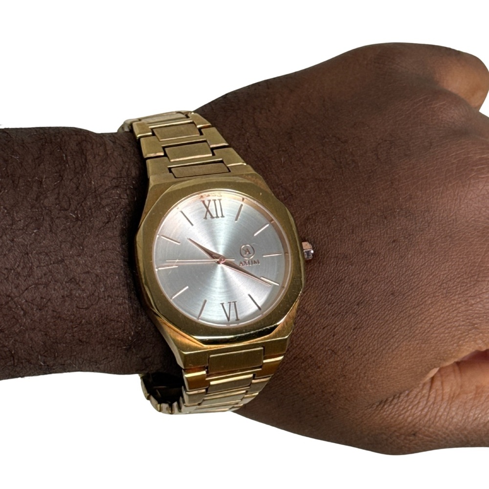 Armitron Gold Watch with Silver Face